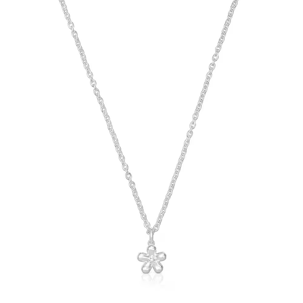 Tous Silver Daisy Necklace